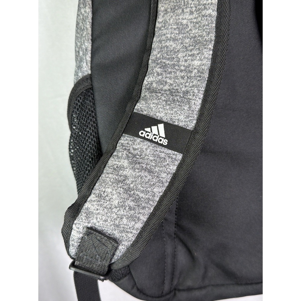 Adidas Grey Soccer Backpack Athletic Sports Bag Durable Lightweight Travel Gear - Picture 5 of 12